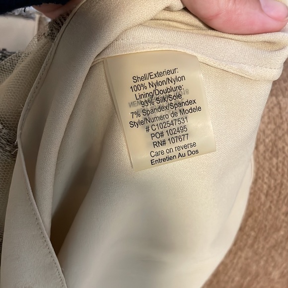 Nude sequin mini dress x Alice + Olivia - Picture 6 of 7